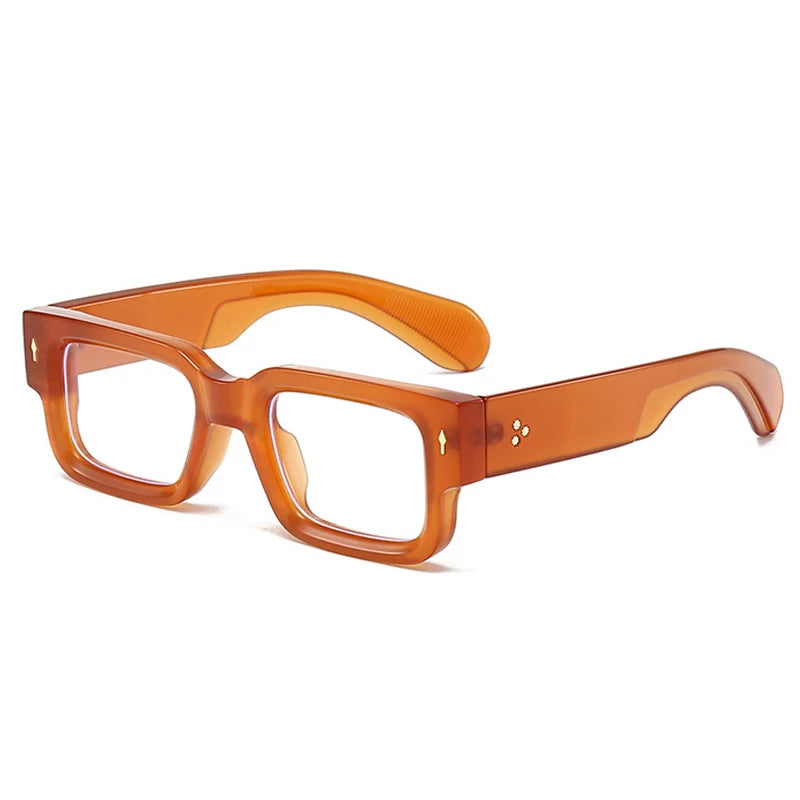 SkandiShop Square Retro Glasses Frame – Wide-Legged Vintage Style with Modern Protection